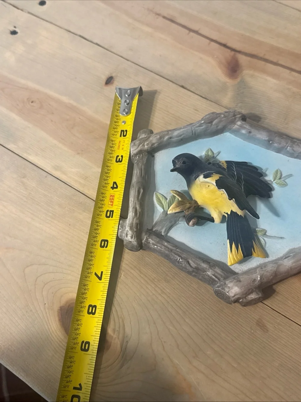 vintage MCM 3D plaster wall plaque Oriole manufactured by Inarco 1962 E-469